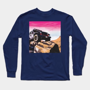 Jeep Wrangler offroading the Rubicon Trail Long Sleeve T-Shirt